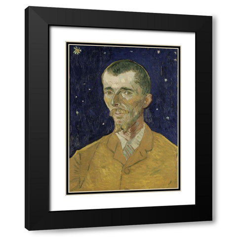 Eugene Boch Black Modern Wood Framed Art Print with Double Matting by van Gogh, Vincent