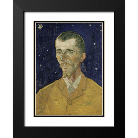 Eugene Boch Black Modern Wood Framed Art Print with Double Matting by van Gogh, Vincent