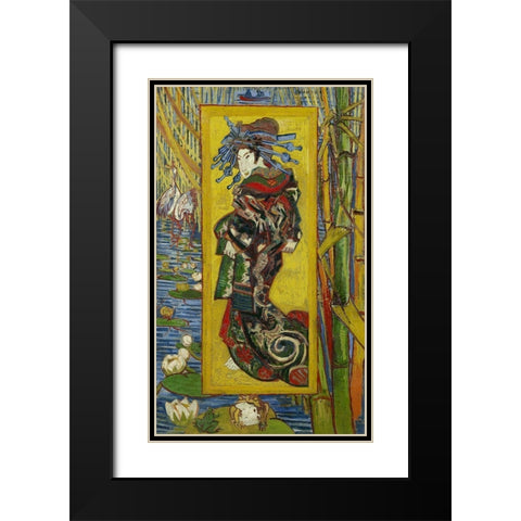 Courtesan, after Eisen Black Modern Wood Framed Art Print with Double Matting by van Gogh, Vincent