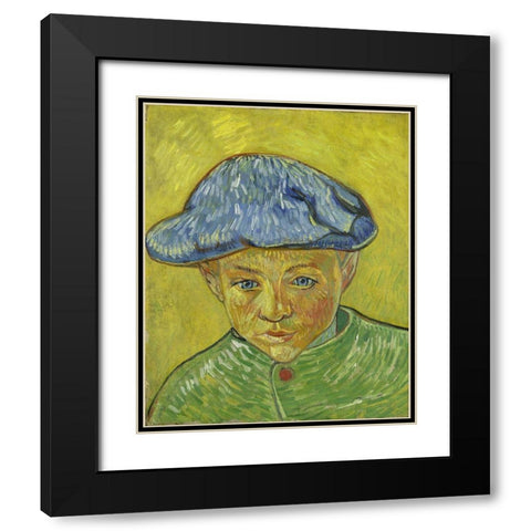 Portrait of Camille Roulin Black Modern Wood Framed Art Print with Double Matting by van Gogh, Vincent