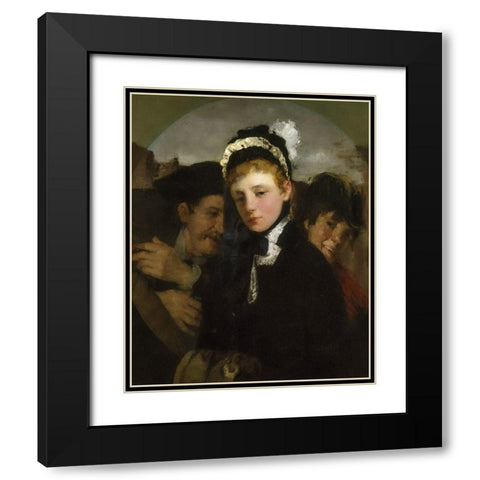 Union Square Black Modern Wood Framed Art Print with Double Matting by Weir, J Alden