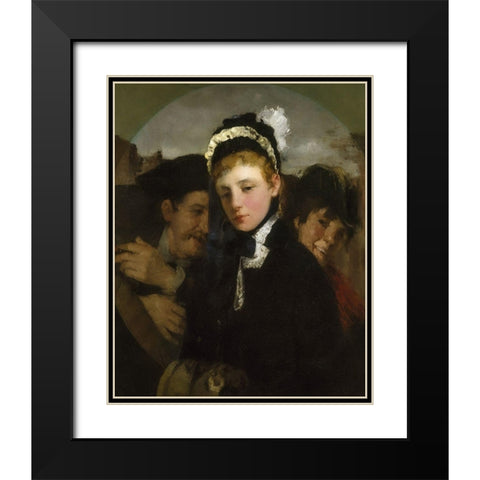 Union Square Black Modern Wood Framed Art Print with Double Matting by Weir, J Alden