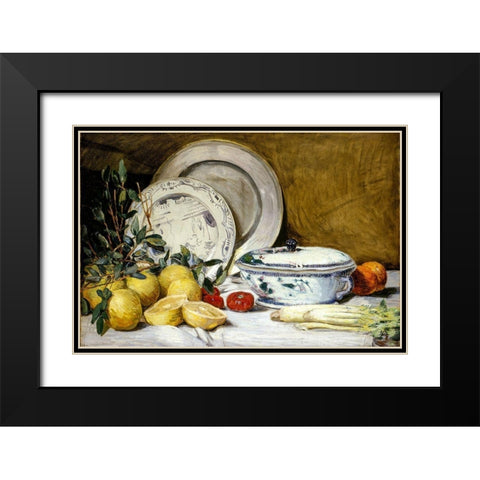 Still Life Black Modern Wood Framed Art Print with Double Matting by Weir, J Alden