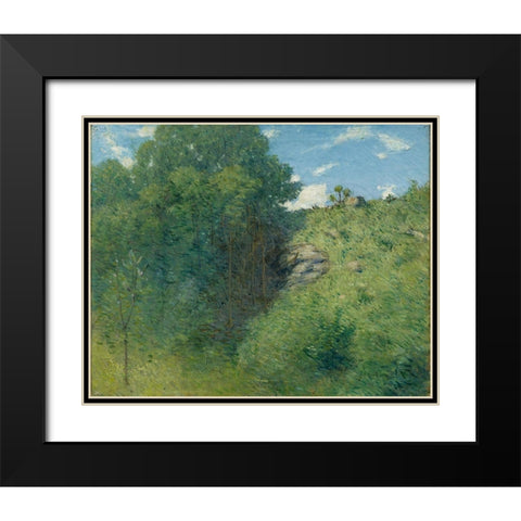 Ravine near Branchville Black Modern Wood Framed Art Print with Double Matting by Weir, J Alden