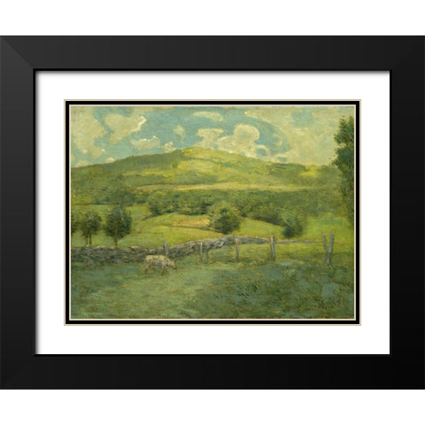 Obweebetuck Black Modern Wood Framed Art Print with Double Matting by Weir, J Alden