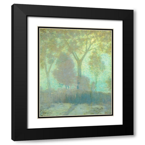 Moonlight Black Modern Wood Framed Art Print with Double Matting by Weir, J Alden