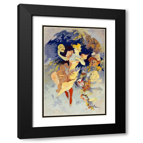 Masters of the Poster Plate 205 Black Modern Wood Framed Art Print with Double Matting by Cheret, Jules