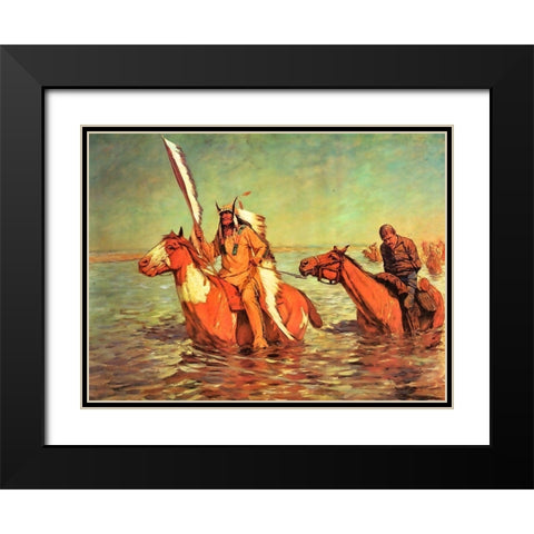 The End - Captured Bluecoat Black Modern Wood Framed Art Print with Double Matting by Shreyvogel, Charles