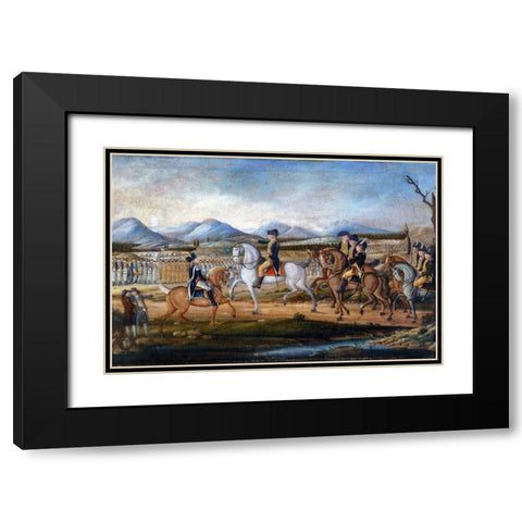 The Whiskey Rebellion Black Modern Wood Framed Art Print with Double Matting by Kemmelmeyer, Frederick