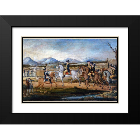 The Whiskey Rebellion Black Modern Wood Framed Art Print with Double Matting by Kemmelmeyer, Frederick