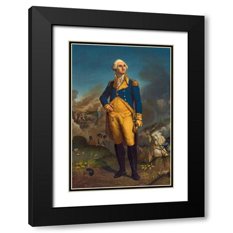 Washington Black Modern Wood Framed Art Print with Double Matting by Library of Congress