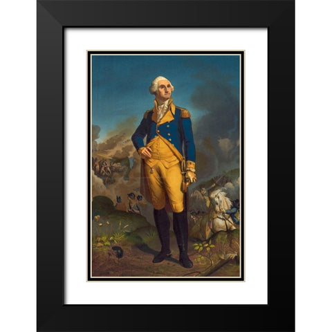 Washington Black Modern Wood Framed Art Print with Double Matting by Library of Congress
