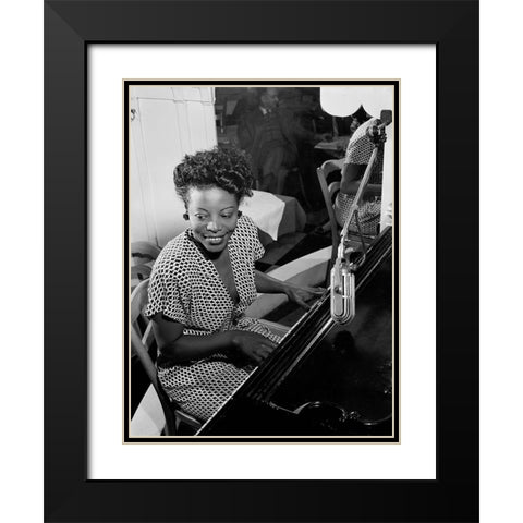 Mary Lou Williams Black Modern Wood Framed Art Print with Double Matting by Gottlieb, William