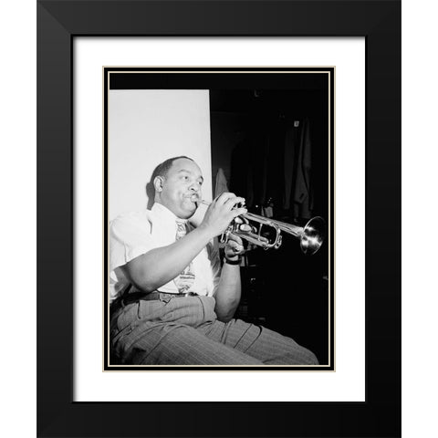 Benny Carter-Apollo Theatre-New York 1946 Black Modern Wood Framed Art Print with Double Matting by Gottlieb, William