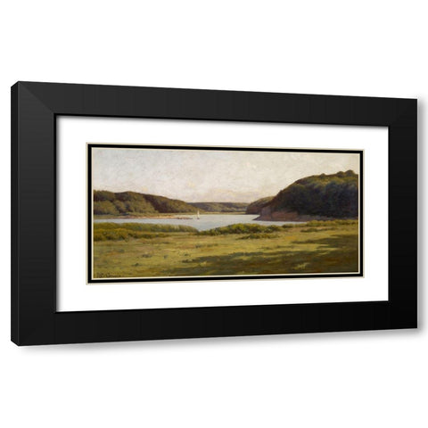 Inlet-Gloucester Harbor Black Modern Wood Framed Art Print with Double Matting by Gruelle, Richard Buckner