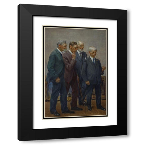 The Art Jury Black Modern Wood Framed Art Print with Double Matting by Adams, Wayman Elbridge
