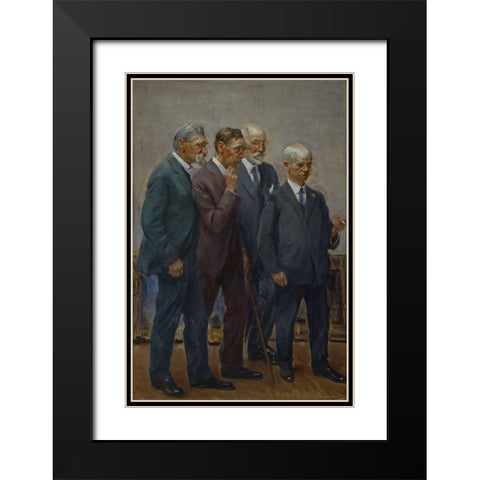 The Art Jury Black Modern Wood Framed Art Print with Double Matting by Adams, Wayman Elbridge