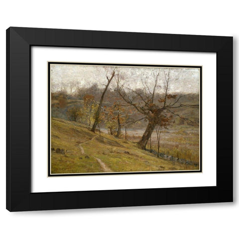 The Bloom of the Grape Black Modern Wood Framed Art Print with Double Matting by Steele, Theodore Clement