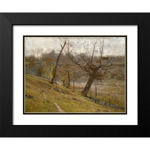 The Bloom of the Grape Black Modern Wood Framed Art Print with Double Matting by Steele, Theodore Clement