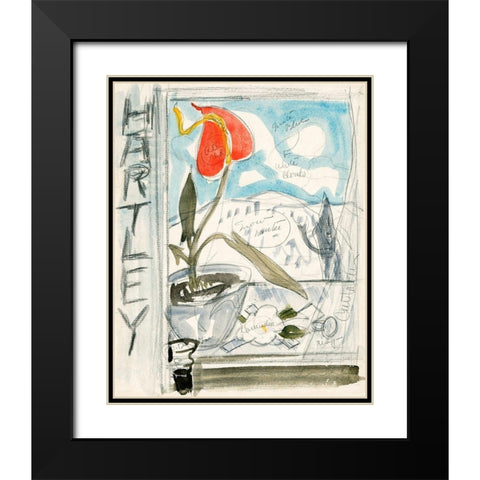 Marsden Hartley Black Modern Wood Framed Art Print with Double Matting by Demuth, Charles