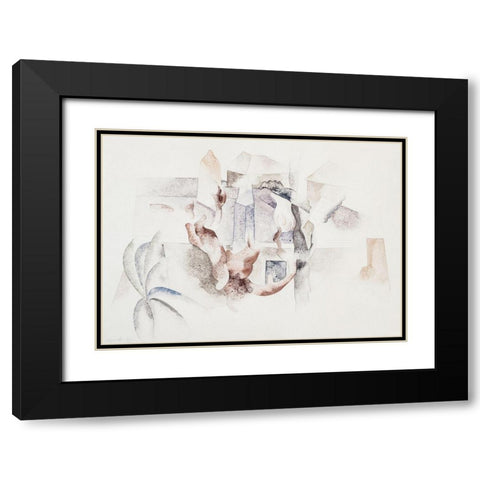 Bermuda Landscape No. 2 Black Modern Wood Framed Art Print with Double Matting by Demuth, Charles