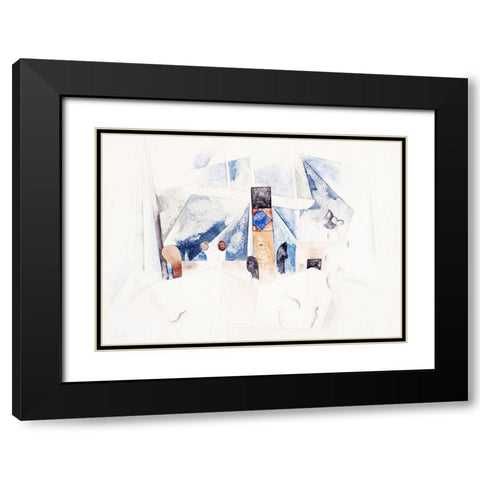 Bermuda Landscape No. 1 Black Modern Wood Framed Art Print with Double Matting by Demuth, Charles