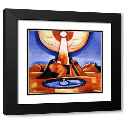 Yliaster-Paracelsus Black Modern Wood Framed Art Print with Double Matting by Hartley, Marsden