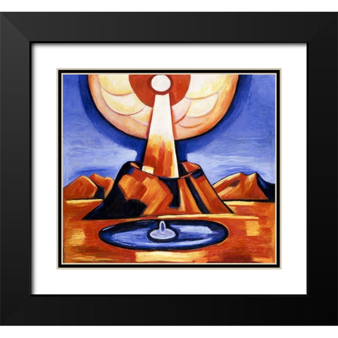 Yliaster-Paracelsus Black Modern Wood Framed Art Print with Double Matting by Hartley, Marsden