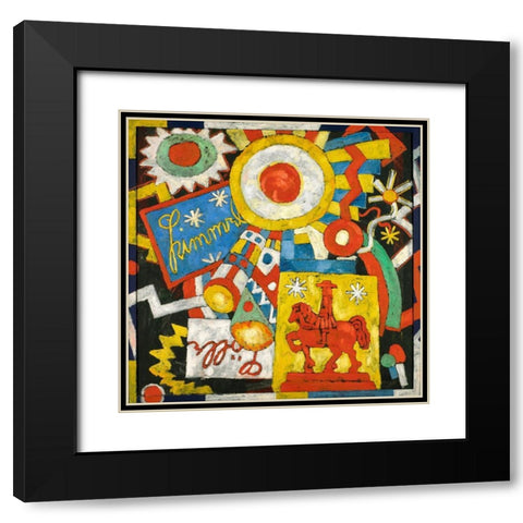 Himmel Black Modern Wood Framed Art Print with Double Matting by Hartley, Marsden