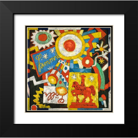 Himmel Black Modern Wood Framed Art Print with Double Matting by Hartley, Marsden