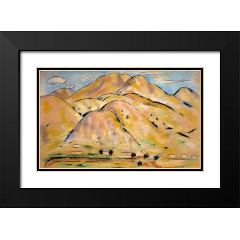 Arroyo Hondo Black Modern Wood Framed Art Print with Double Matting by Hartley, Marsden