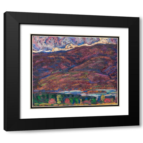 Autumn Color Black Modern Wood Framed Art Print with Double Matting by Hartley, Marsden