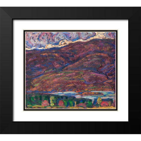 Autumn Color Black Modern Wood Framed Art Print with Double Matting by Hartley, Marsden