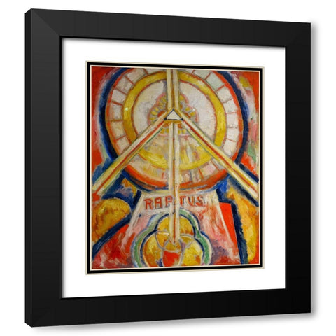 Raptus Black Modern Wood Framed Art Print with Double Matting by Hartley, Marsden