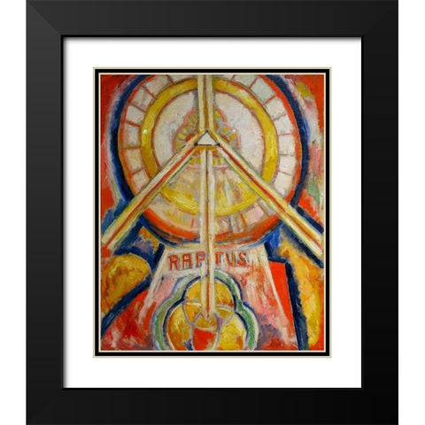 Raptus Black Modern Wood Framed Art Print with Double Matting by Hartley, Marsden