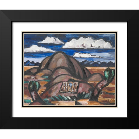 Cemetery-New Mexico Black Modern Wood Framed Art Print with Double Matting by Hartley, Marsden