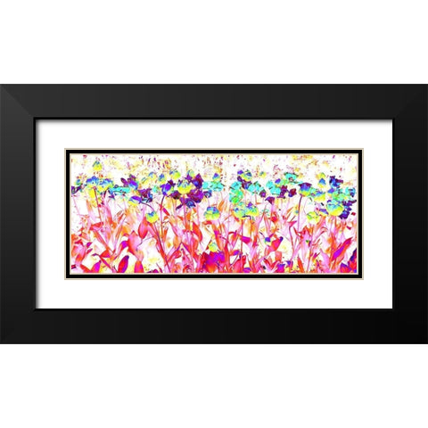 Coming up Roses Black Modern Wood Framed Art Print with Double Matting by Ghanooni, Sarah