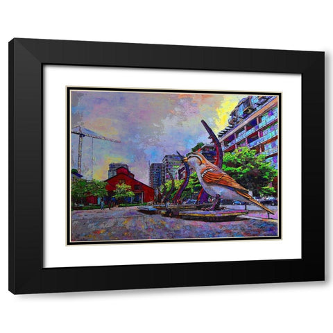 Craft Black Modern Wood Framed Art Print with Double Matting by Ghanooni, Sarah