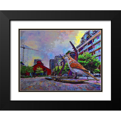 Craft Black Modern Wood Framed Art Print with Double Matting by Ghanooni, Sarah