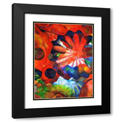 Illumination Black Modern Wood Framed Art Print with Double Matting by Ghanooni, Sarah