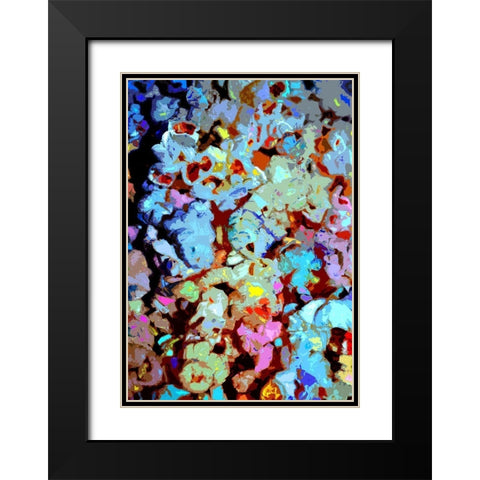 Poppin Black Modern Wood Framed Art Print with Double Matting by Ghanooni, Sarah