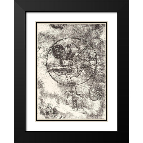 The Loved One Black Modern Wood Framed Art Print with Double Matting by Klee, Paul