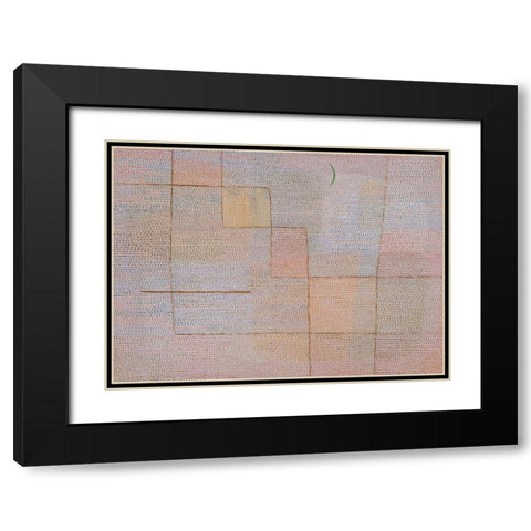 Clarification Black Modern Wood Framed Art Print with Double Matting by Klee, Paul