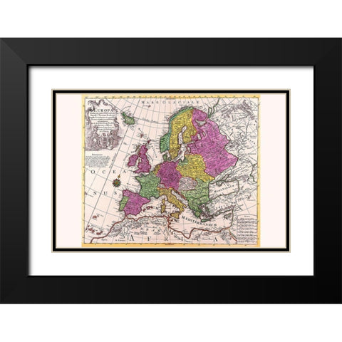 Europe Black Modern Wood Framed Art Print with Double Matting by Lotter, Conrad