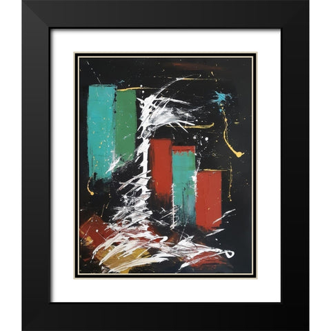 3 Doors Down Black Modern Wood Framed Art Print with Double Matting by Clement, Diane