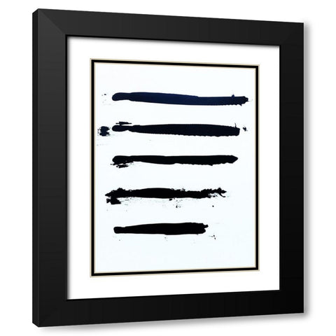 Redacted Breakup Black Modern Wood Framed Art Print with Double Matting by Clement, Diane