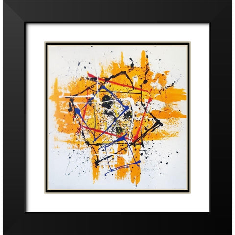 Squared Black Modern Wood Framed Art Print with Double Matting by Clement, Diane