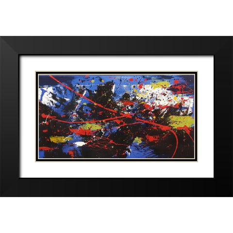 Storm Magic Black Modern Wood Framed Art Print with Double Matting by Clement, Diane