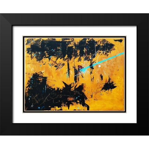 West Bound Black Modern Wood Framed Art Print with Double Matting by Clement, Diane