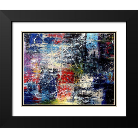 Garden Art Black Modern Wood Framed Art Print with Double Matting by Clement, Diane